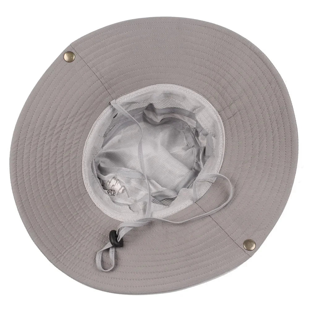 Men's Summer Bucket Hat – UV Protection Wide Brim Outdoor Safari Fishing Hiking Cap