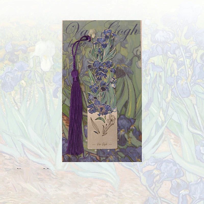 Aesthetic Floral Metal Bookmark – Hollow Brass Book Page Clip for Students & Readers