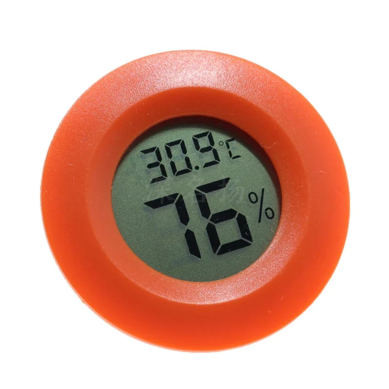Mini Round Electronic Hygrometer – LCD Temperature & Humidity Meter for Indoor Use, Home & Office