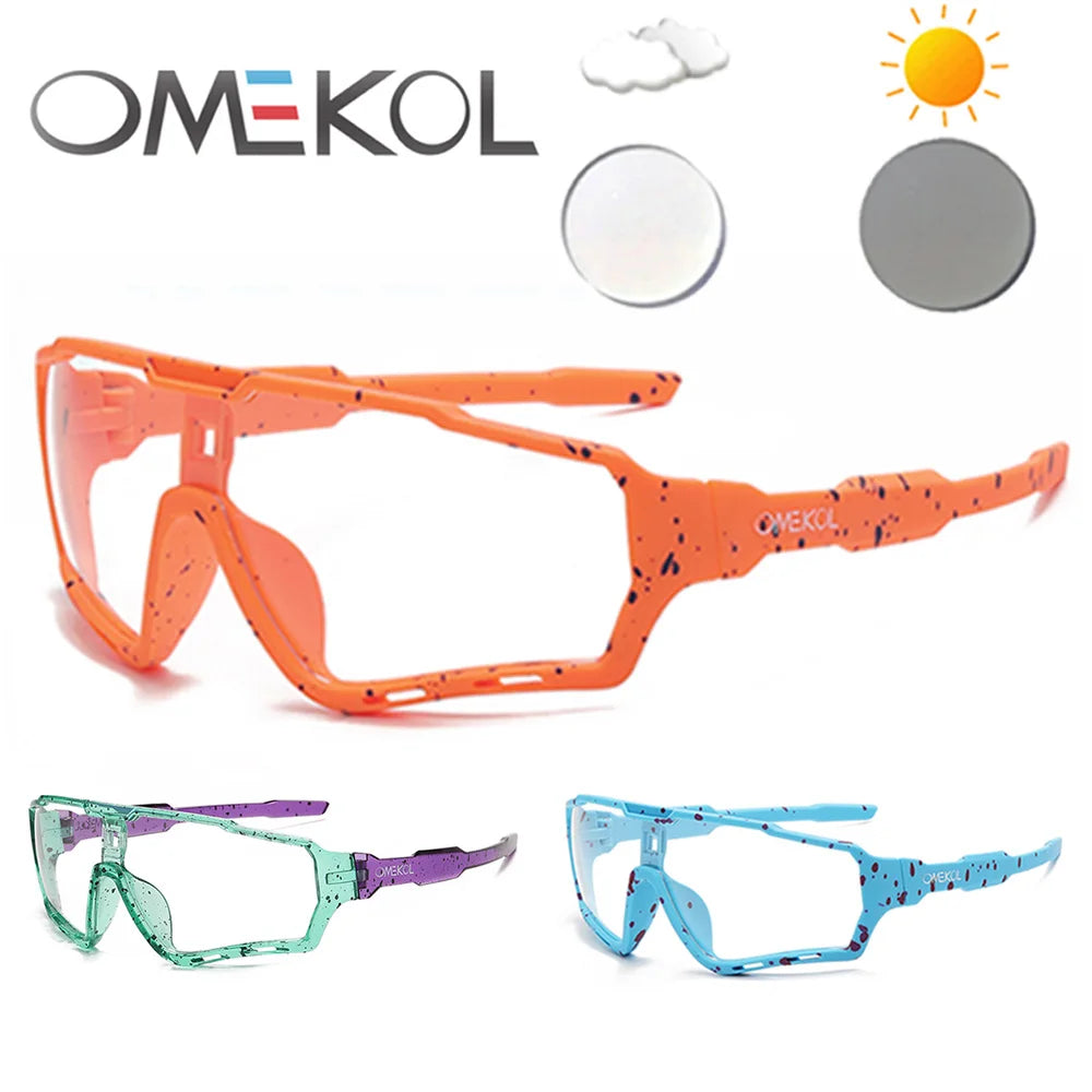 Brand New Photochromic MTB Bicycle Eyewear – Men & Women Cycling Sports Sunglasses