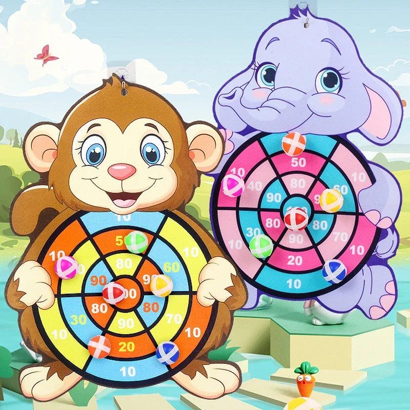 Educational Games Dart Board – Montessori Sticky Ball Toy for Children 3 to 7 Years Indoor Sports & Learning