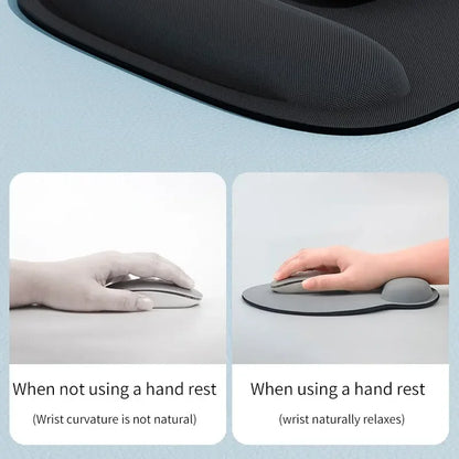 Large Thickened EVA Ergonomic Mouse Pad - Non-Slip Wrist Support for Office & Computer Gaming Comfortable Mouse Mat Accessory