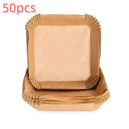Air Fryer Silicone Oil Pad – Grease Absorbent Silicone Mat for Baking & Cooking (50–300 pcs)