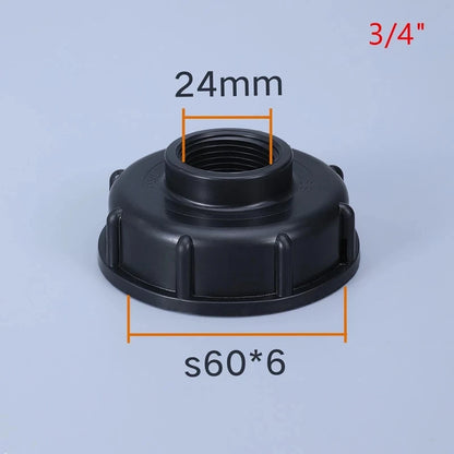 IBC Tank Adapter with Tap – S60X6 Garden Hose Connector for Irrigation