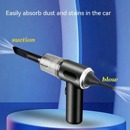 3-in-1 USB Mini Vacuum Cleaner – Suction & Blower Combo for Car & Home Dust Removal