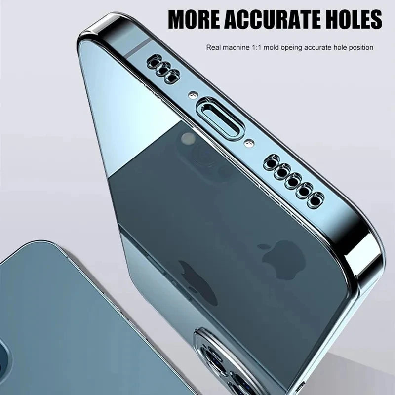 Transparent Soft TPU Silicone Case for iPhone 11 12 13 Mini 14 15 Pro Xs Max XR 8 7 6 Plus SE 2020 2022 – Clear Back Cover