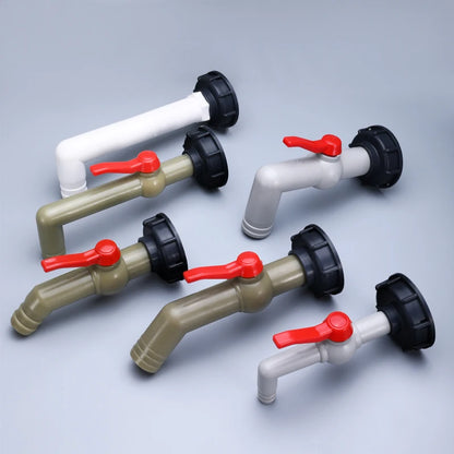 IBC Tank Adapter with Tap – S60X6 Garden Hose Connector for Irrigation