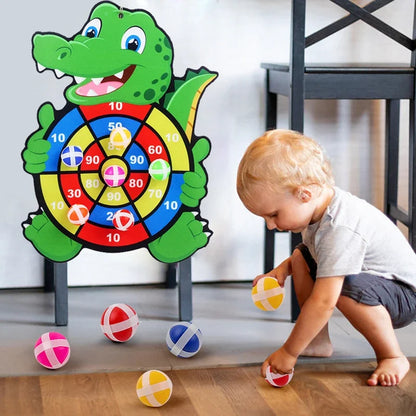 Educational Games Dart Board – Montessori Sticky Ball Toy for Children 3 to 7 Years Indoor Sports & Learning