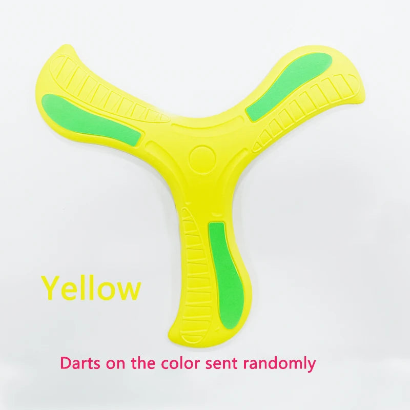 Soft Foam 3-Leaf Boomerang Toy – Outdoor Flying Disc for Kids & Family Fun