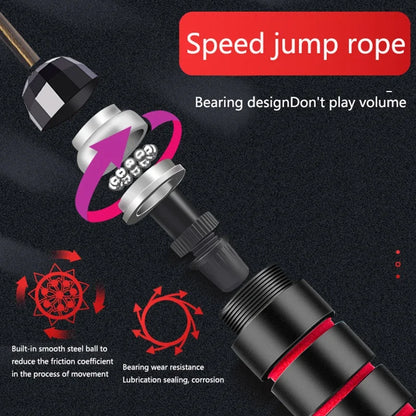 Jump Rope, Tangle-Free Rapid Speed Jumping Rope Cable with Ball Bearings for Women, Men, and Kids, Adjustable Steel Jump Rope