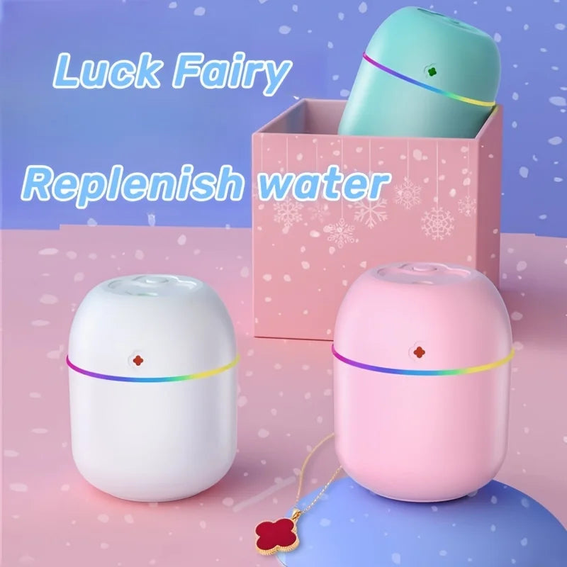 USB Aromatherapy Humidifier – Compact Cool Mist Diffuser with Ambient LED Light for Bedroom, Living Room, Desk & Office Use