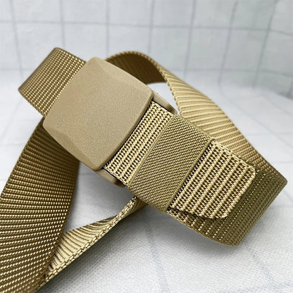 Casual Nylon Tactical Belt – Anti-Static, Durable, Quick-Release Buckle for Men & Women
