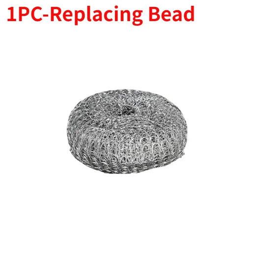 Stainless Steel Pot Brush with Handle – Heavy Duty Dishwashing Scrubber for Kitchen Cleaning