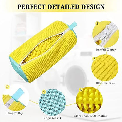 Durable Shoe Washing Machine Bag or brush for All Shoe Types,Ideal for Sneakers and Casual Shoes,Laundry Wash Bag