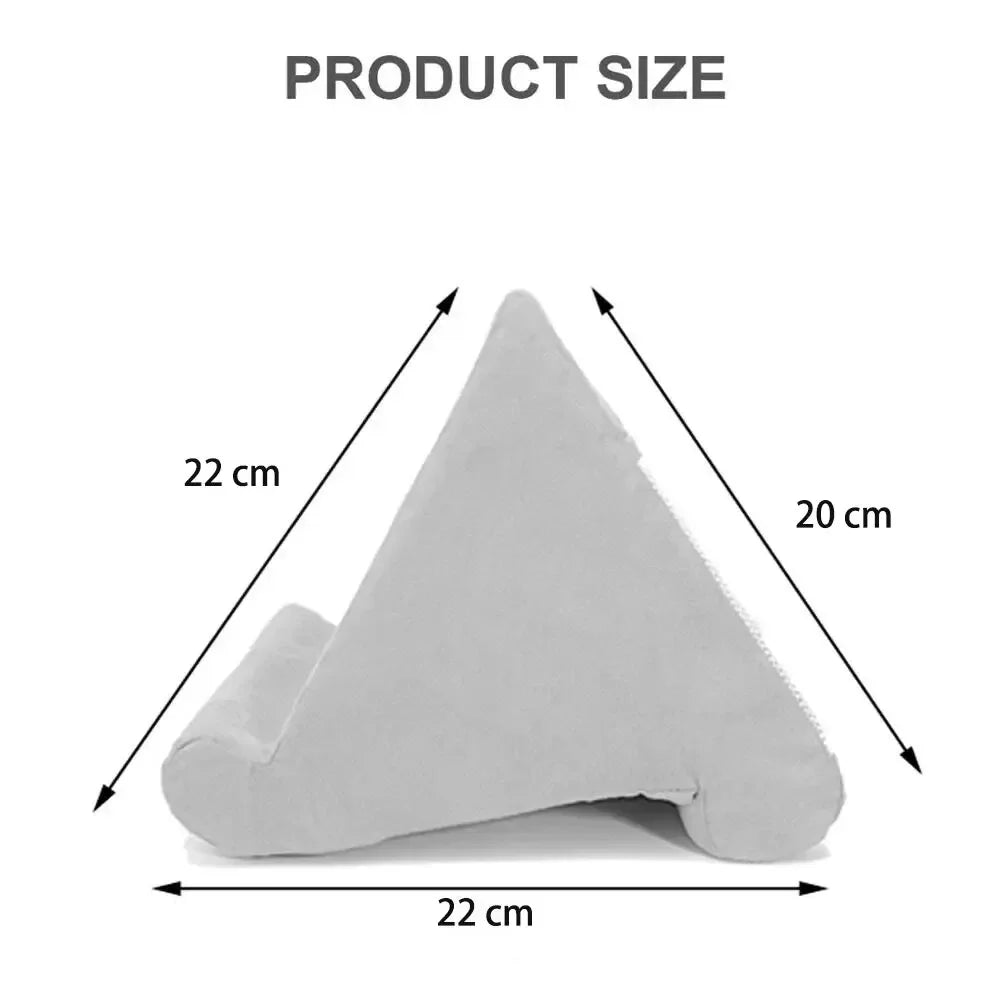 Multifunction Sponge Pillow Tablet Stand – Adjustable Reading Holder for iPad, Samsung, Huawei Tabs, Bed Mount Bracket
