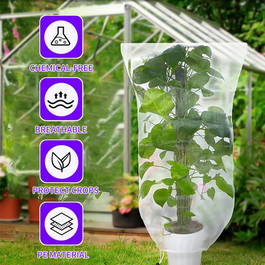 2pcs Large Fruits Tree Netting Cover Garden Insect Netting with Zipper Drawstring Bird Plant Barrier Flower Fruits Mesh Screen