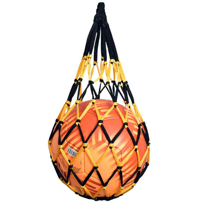 Net Soccer Volleyball Drawstring Ball Bag – Nylon Mesh Storage for Football & Sports Equipment