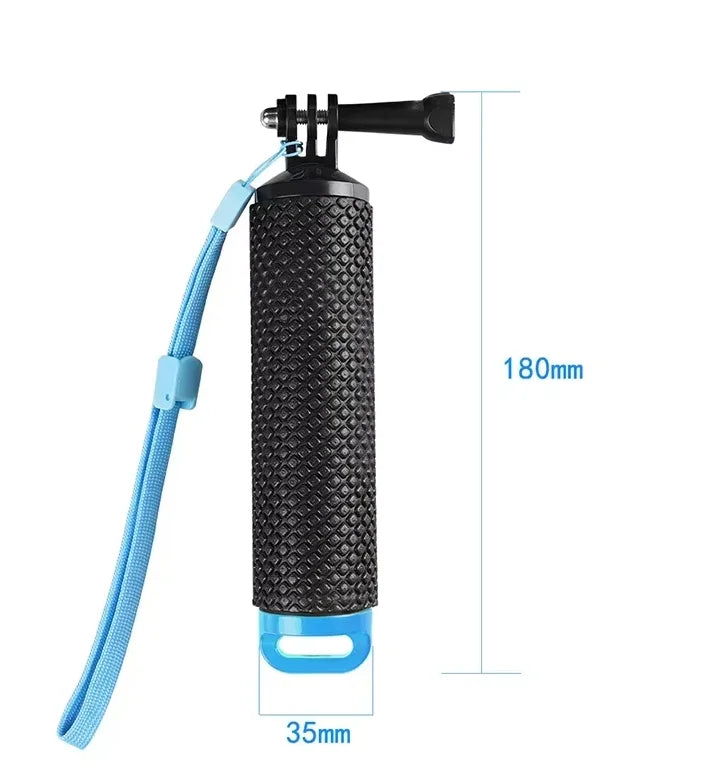 Floating Hand Grip for GoPro Hero 12/11/10/9/8/7/6/5 – Buoyancy Rod Handle Mount for DJI Osmo, Xiaomi Yi, SJ4000 Action Cameras
