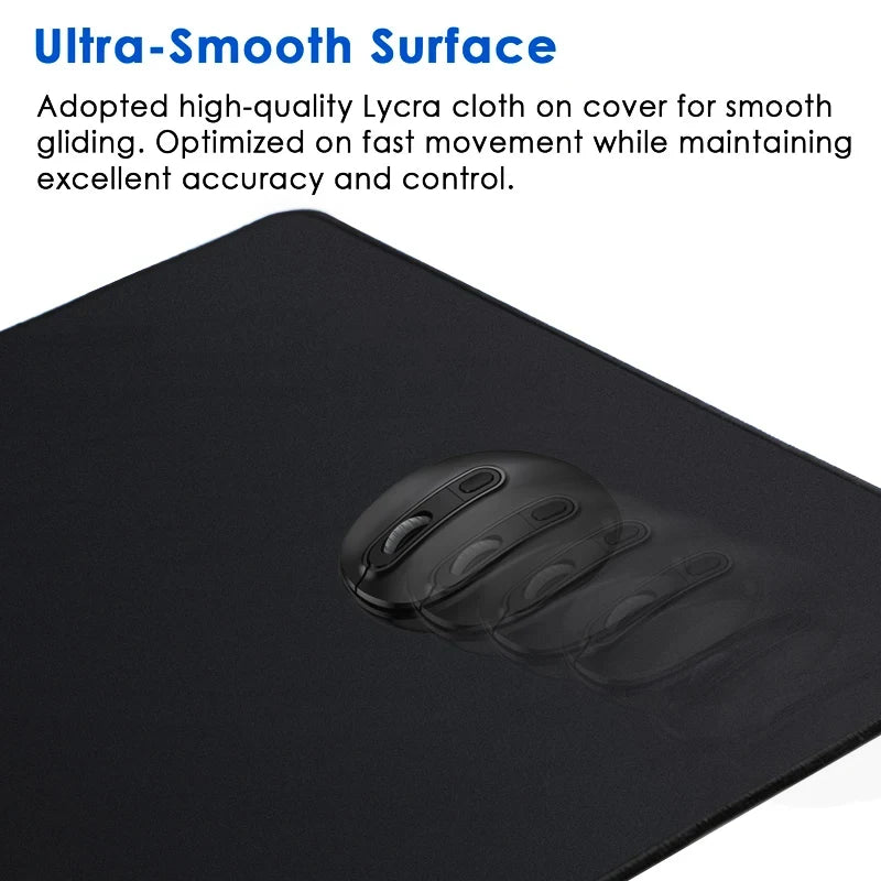 Large Gaming Mousepad – Anti-Slip Rubber Mouse Mat with Stitched Edges for CS:GO, LoL & Dota