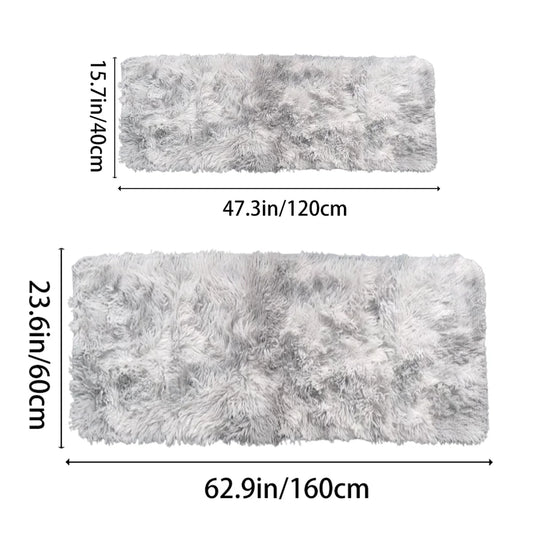 Soft Fluffy Area Rugs – Non-Slip Tie-Dyed Plush Shaggy Carpet for Bedroom & Living Room