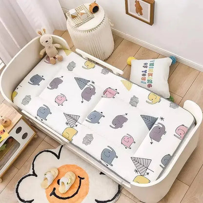 Thick Cotton Crib Mattress Pad – 120x60cm Baby Bed Cushion with Double-Sided Design