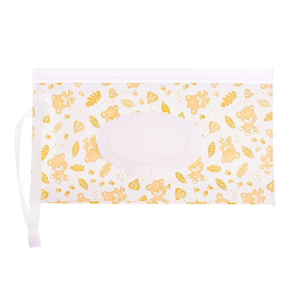 EVA Wet Wipes Bag – Portable Baby Wipes Pouch with Flip Cover & Snap-Strap Holder Case