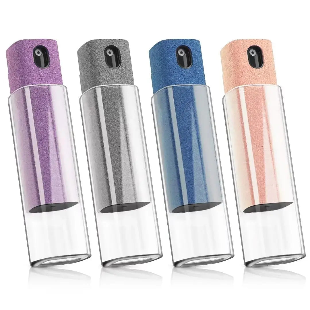 3-in-1 Screen Cleaner – Touchscreen Mist Spray with Microfiber Cloth & Portable Fingerprint-Proof Bottle