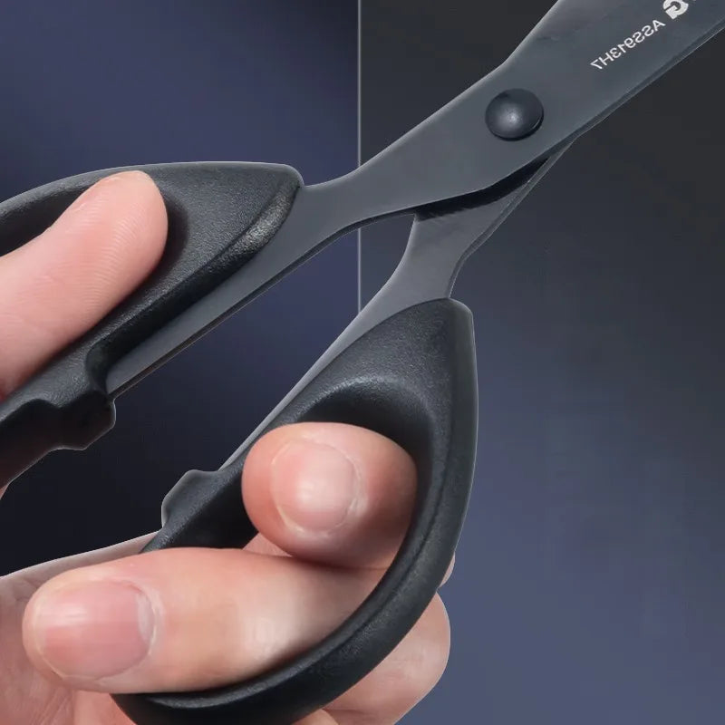 M&G 160mm Stainless Steel Scissors – Durable Household Scissors with Wear-Resistant Black Blade for Office & Everyday Use