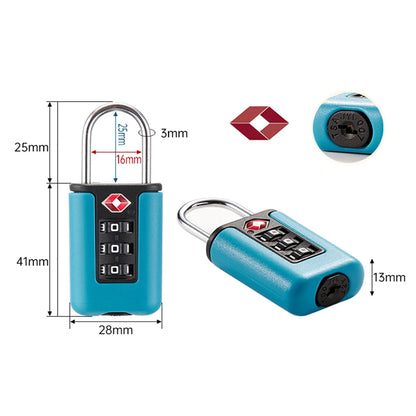 TSA Combination Lock for Luggage – 3-Digit Customs Code Padlock for Travel Bags & Suitcases
