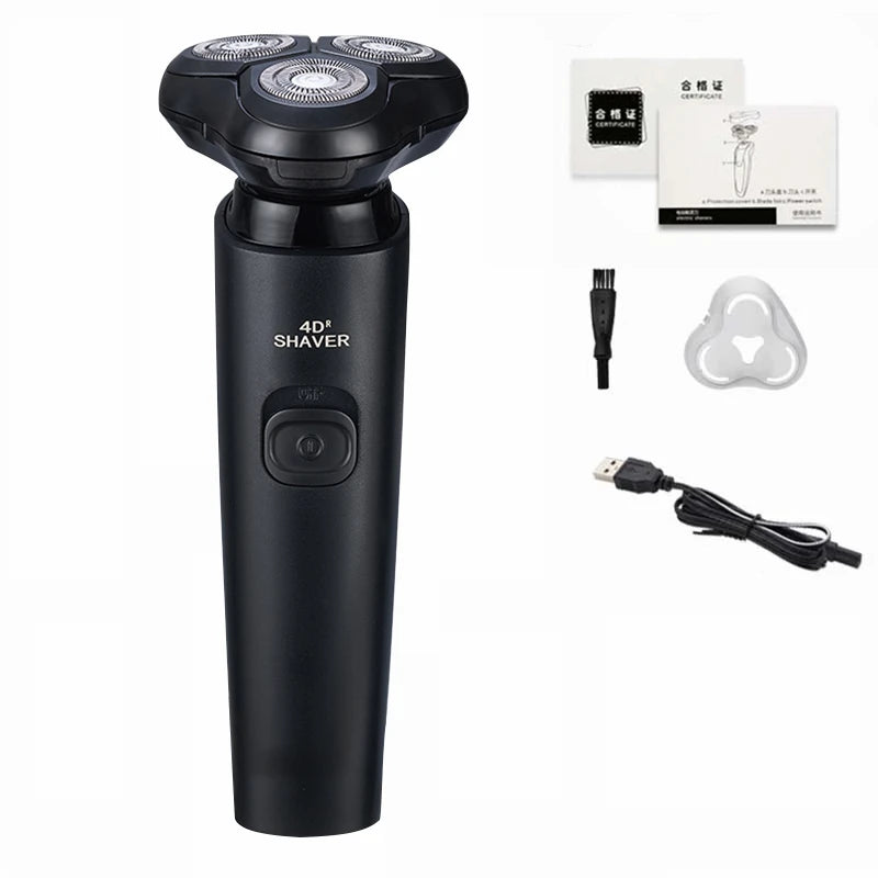 ZOZEN Electric Shaver – Rechargeable Waterproof Razor for Wet & Dry Beard & Body Hair Trimming