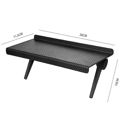 No-Drill Computer & TV Screen Storage Rack – Adjustable Shelf for Router, Set-Top Box, Phones & More