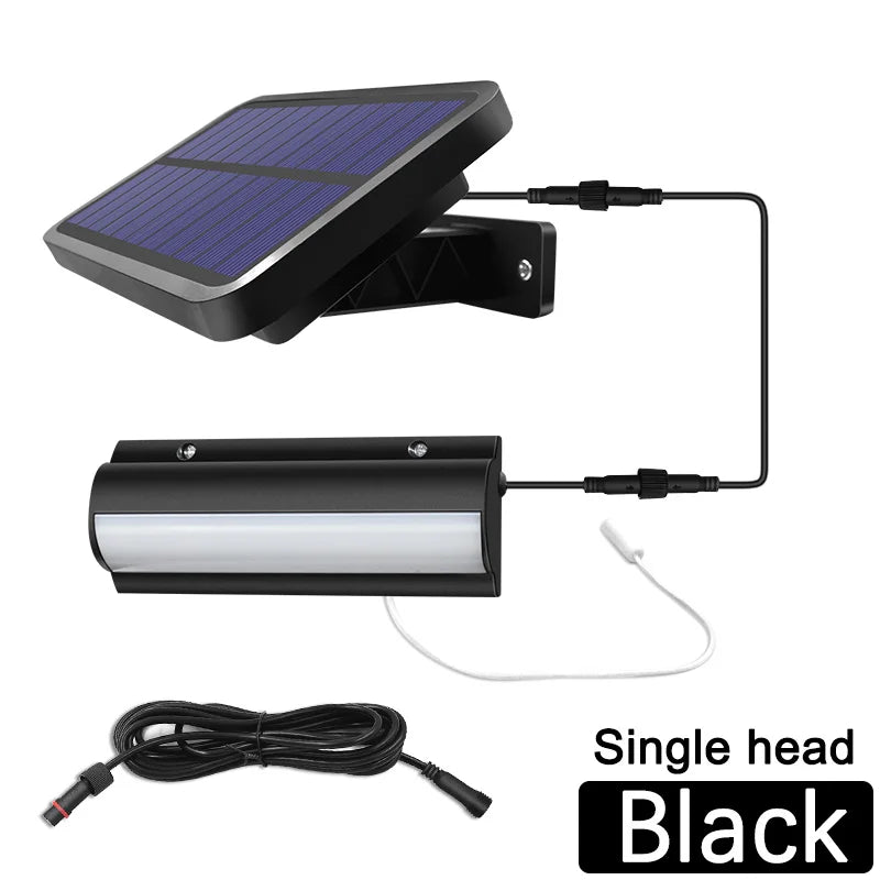 Solar Lights Indoor Outdoor Solar Shed Light With Pull Wire Switch Solar Pendant Light for Patio Porch Barn Farm House With Line