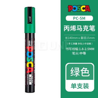 Uni Posca Full Marker Set – Multi-Colours Acrylic Permanent Graffiti Painting Pens