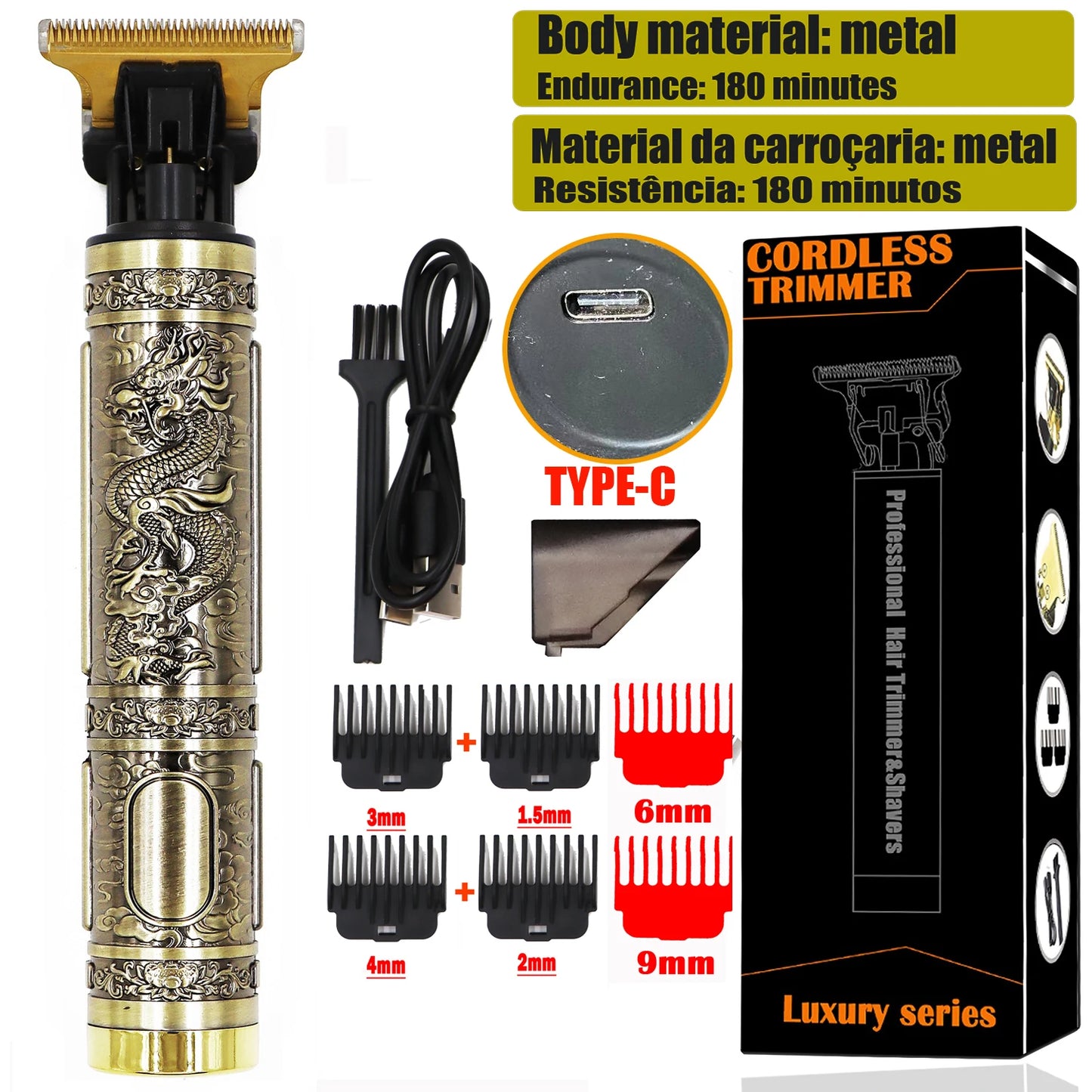 T9 Cordless Electric Hairber Shaver Hair Trimer Home Appliances Travel Barber Razors Shaving Machine for Men Trimmer Man