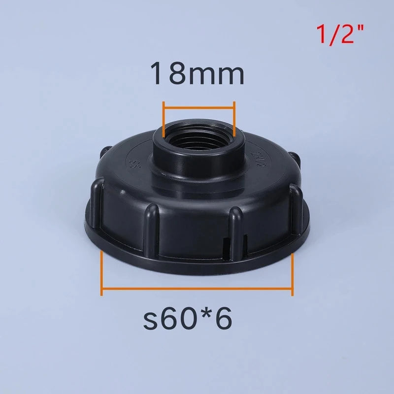 IBC Tank Adapter with Tap – S60X6 Garden Hose Connector for Irrigation