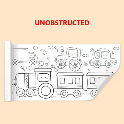 Children’s Drawing Roll – DIY Sticky Color Filling Paper for Kids’ Early Educational Painting & Drawing