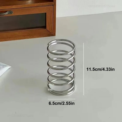 Stainless Steel Toothbrush Holder – Metal Bathroom Accessory for Toothpaste, Makeup Brush Storage & Home Organization