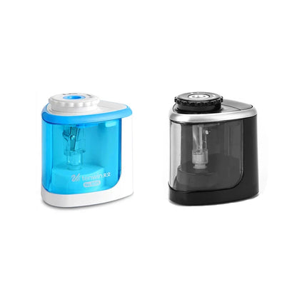Tenwin Electric & Manual 2-in-1 Pencil Sharpener – Portable Safe Auto Blade Sharpener for Students & Artists