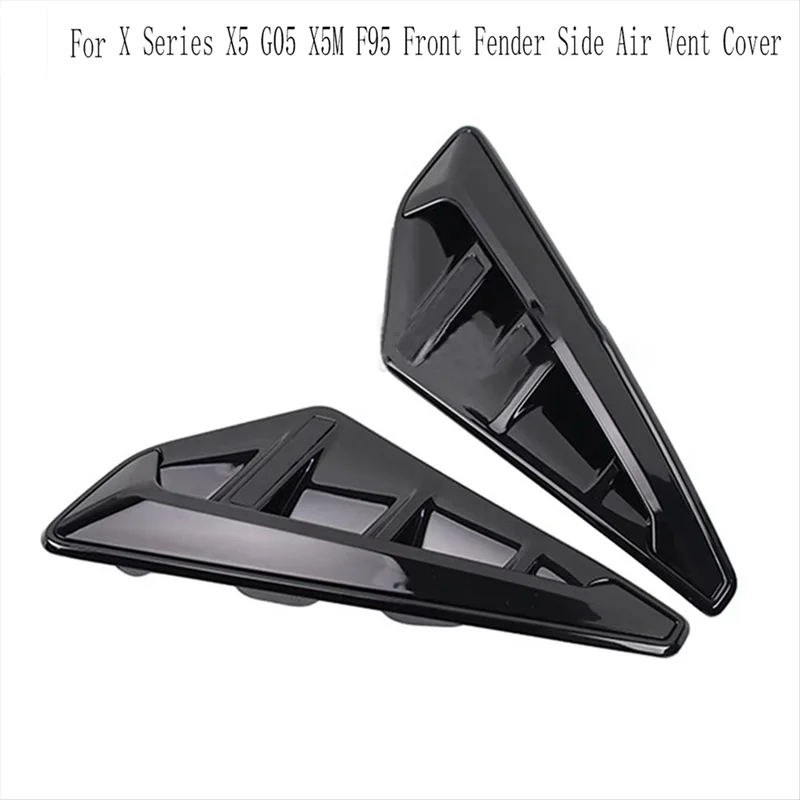 Front Fender Side Air Vent Cover For BMW X Series X5 G05 X5M F95 Replacement Trim Shark Gills Vent