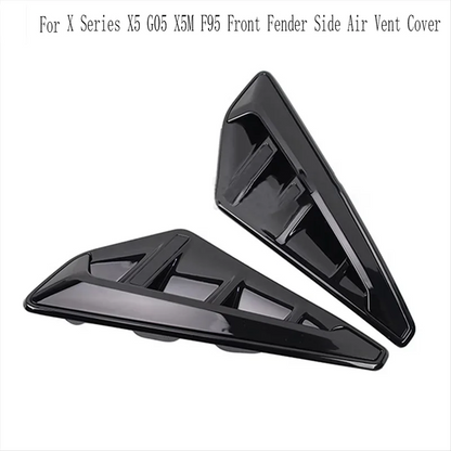 Front Fender Side Air Vent Cover For BMW X Series X5 G05 X5M F95 Replacement Trim Shark Gills Vent