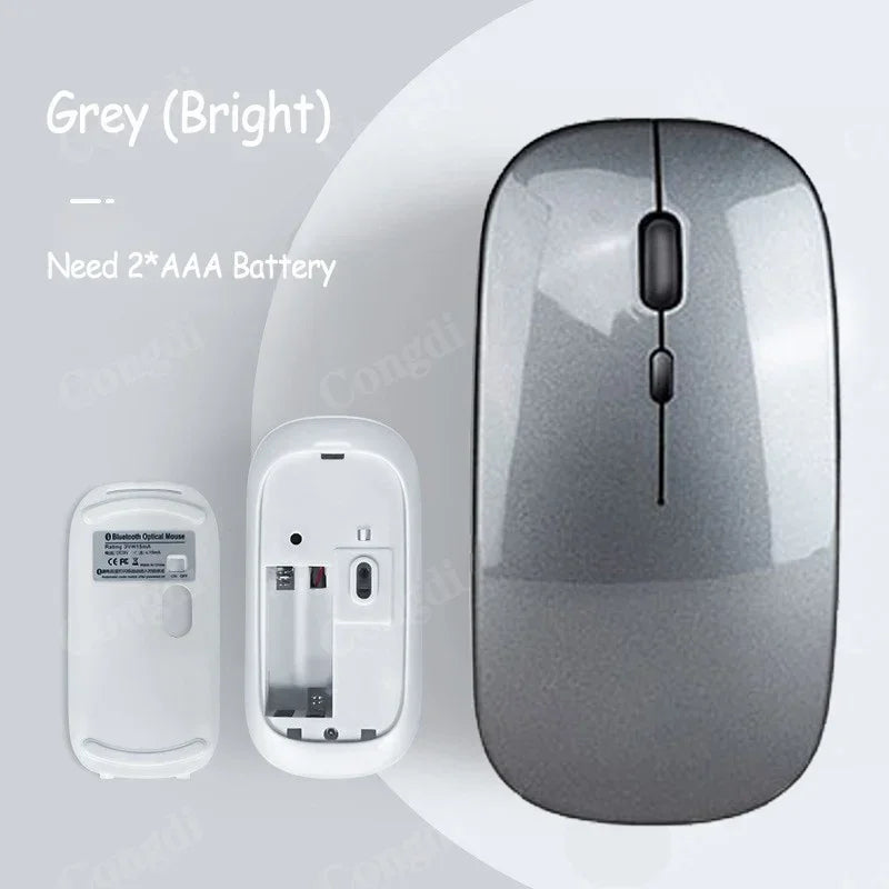 Bluetooth-compatible Mouse Wireless Mouse Silent Computer Mice Portable Working Gaming Mouse for Laptop iPad Air Pro Tablet PC