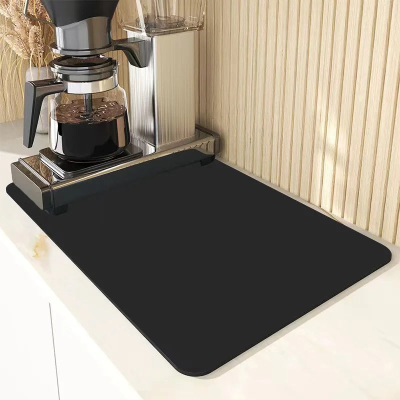 VIKAMA 30x40cm Diatomite Coffee Placemats – Absorbent Individual Table Mats for Kitchen & Dining