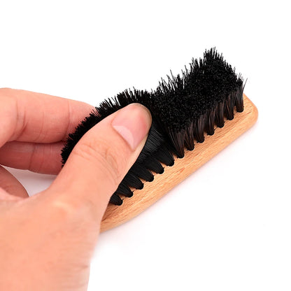 Barbertop Beard Brush – Wooden Handle Neck Duster for Broken Hair Removal & Beard Grooming