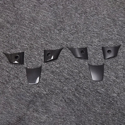Real Dry Carbon Fiber Car Steering Wheel Cover Kit for Tesla 2016-2022 Model 3 Model Y Auto Exterior Accessories