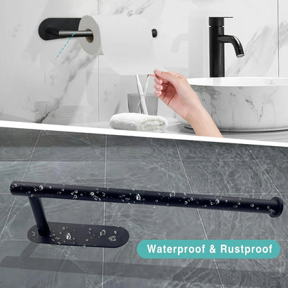 Adhesive Paper Towel Holder – Under Cabinet Tissue Rack for Kitchen & Bathroom Storage
