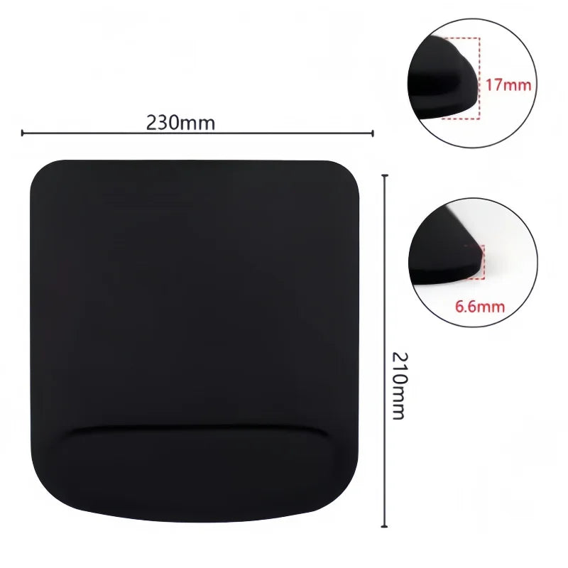 Large Thickened EVA Ergonomic Mouse Pad - Non-Slip Wrist Support for Office & Computer Gaming Comfortable Mouse Mat Accessory