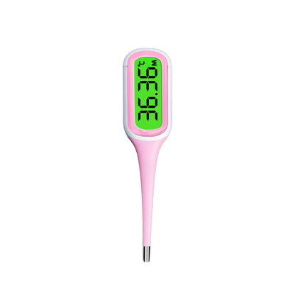 8 Seconds Backlit Fever Thermometer – Fast Digital LCD Medical Thermometer for Kids, Babies & Adults