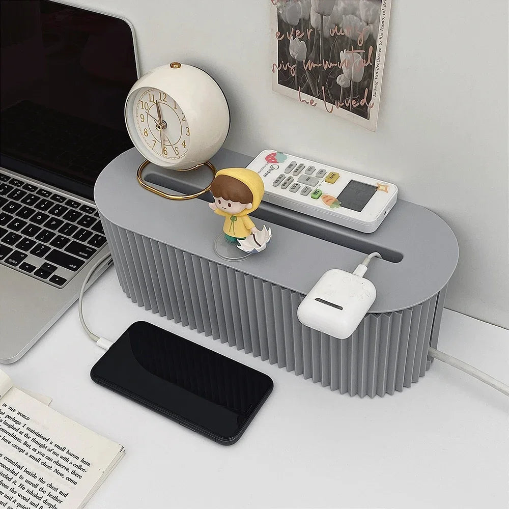 Multi-Functional Cable Organizer Box – Household Socket Board Storage for Home & Office