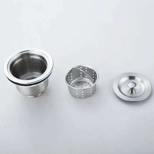 1pc Stainless Steel Kitchen Sink Strainer with Handle – Waste Catcher for RV, Dishwasher, and Restaurant Sinks