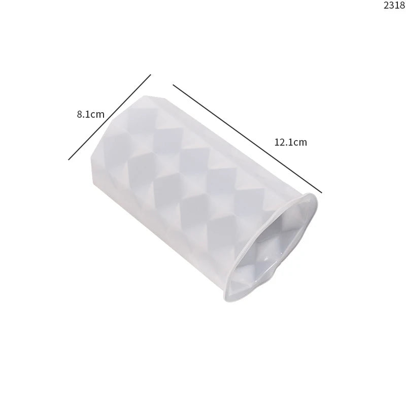 Silicone Striped Roman Column Candle Mold – DIY Silicone Candle Making Tool